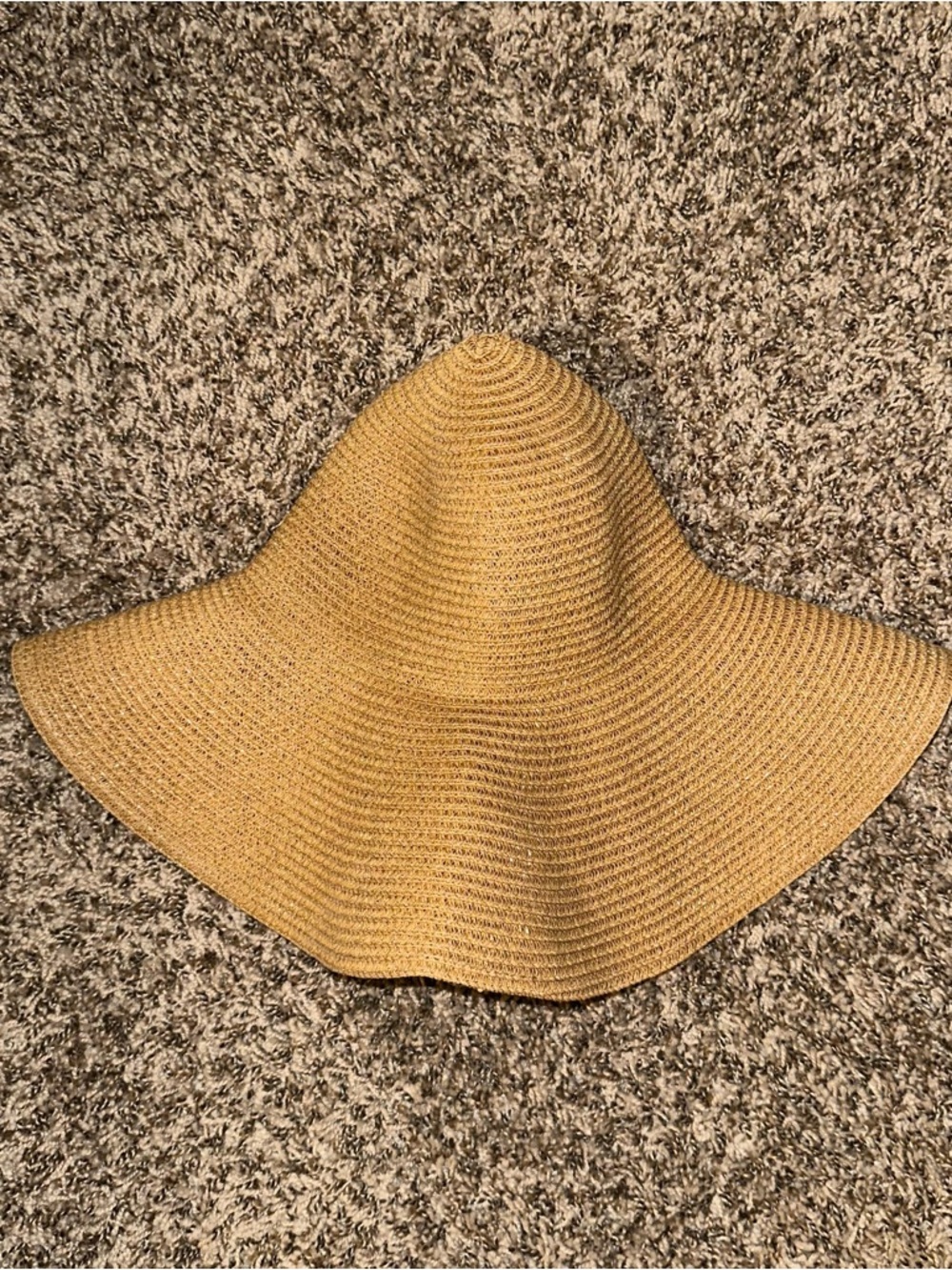 Wide Brim Straw Sun Hat - Natural Tan